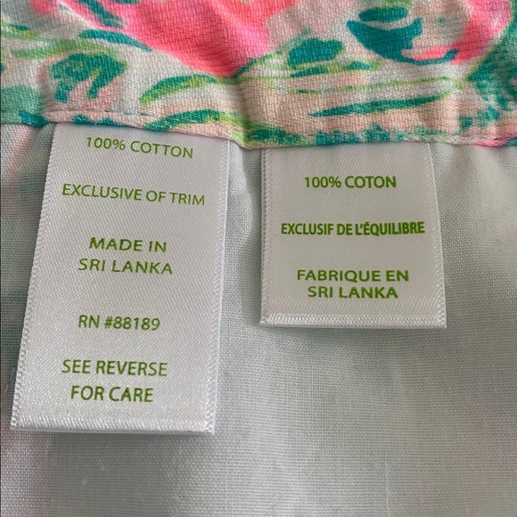 Lilly Pulitzer Adie Shorts in On Parade print Seasalt Blue colourway Side zip 12 - Picture 13 of 15